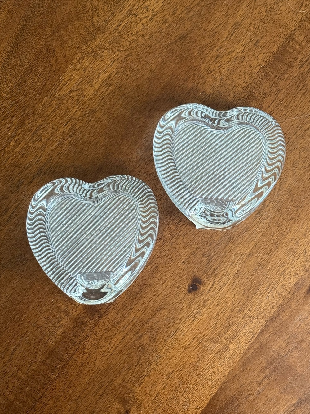 Vintage Mikasa Japan Crystal Heart Picture Frames – Set of 2